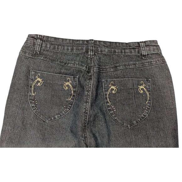 Cos Jeans Womens Embellished Denim Capris Size 8 Cotton Blend 17.5" Inseam - Picture 9 of 9